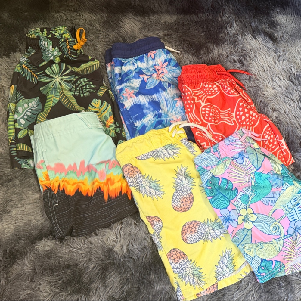 Colorful Patterned Swim Shorts Collection
